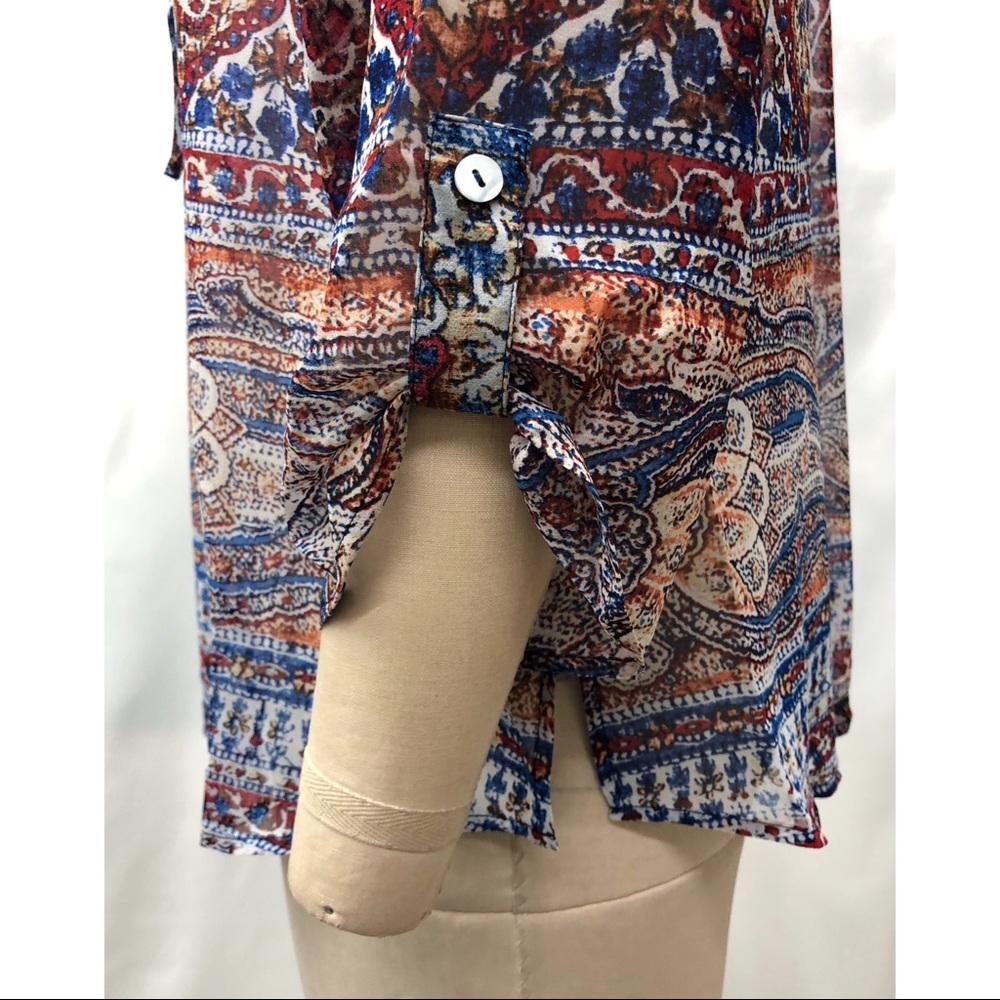 Chico's Indie Garden Paisley Print Blouse - Picture 6 of 15